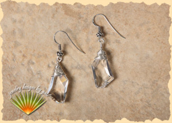 Leisel Earrings in Clear