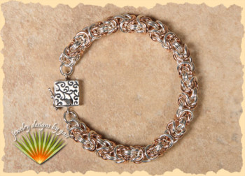 Siam Bracelet in Silver-Rose and Gold