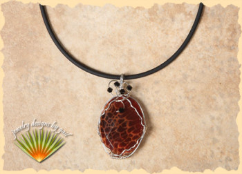 Obi Fire Agate Pendant