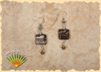 Zen Iron Jasper Earrings