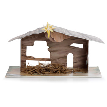 Divinity Nativity Stable House Backdrop