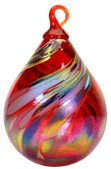 Classic Series Holiday Swirl Raindrop Ornament