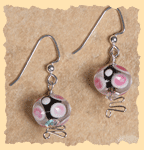 Dolcetto Earrings in Pink and Black