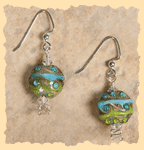 Green Turquoise Earrings