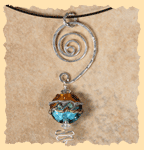 Petite Sirah Amber Turquoise Pendant