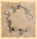 Pagoda Silver Bracelet