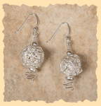 Pagoda Silver Earrings