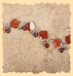 Obi Fire Agate Square Bracelet