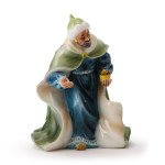 Divinity Nativity Sculptured Porcelain Figurine Wiseman-Gold