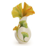 Spa Collection Gingko Flower Sculptured Porcelain Aroma Burner