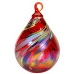 Classic Series Holiday Swirl Raindrop Ornament